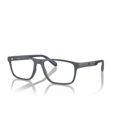 Emporio Armani EA3233 Eyeglasses 6103 matte dark grey - three-quarters view