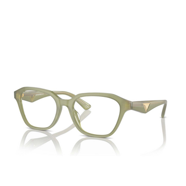 Emporio Armani EA3235U Eyeglasses 6116 shiny opaline green - three-quarters view