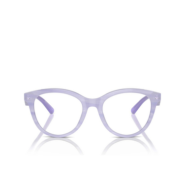 Emporio Armani EA3236 Eyeglasses 6113 shiny striped lilac - front view