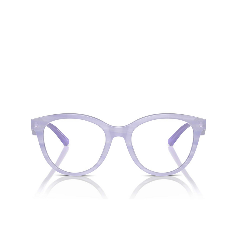 Emporio Armani EA3236 Eyeglasses 6113 shiny striped lilac - 1/3