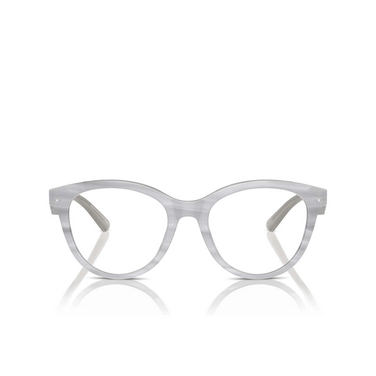 Emporio Armani EA3236 Eyeglasses 6114 shiny striped grey - front view