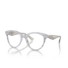 Lunettes de vue Emporio Armani EA3236 6114 shiny striped grey - Vignette du produit 2/3