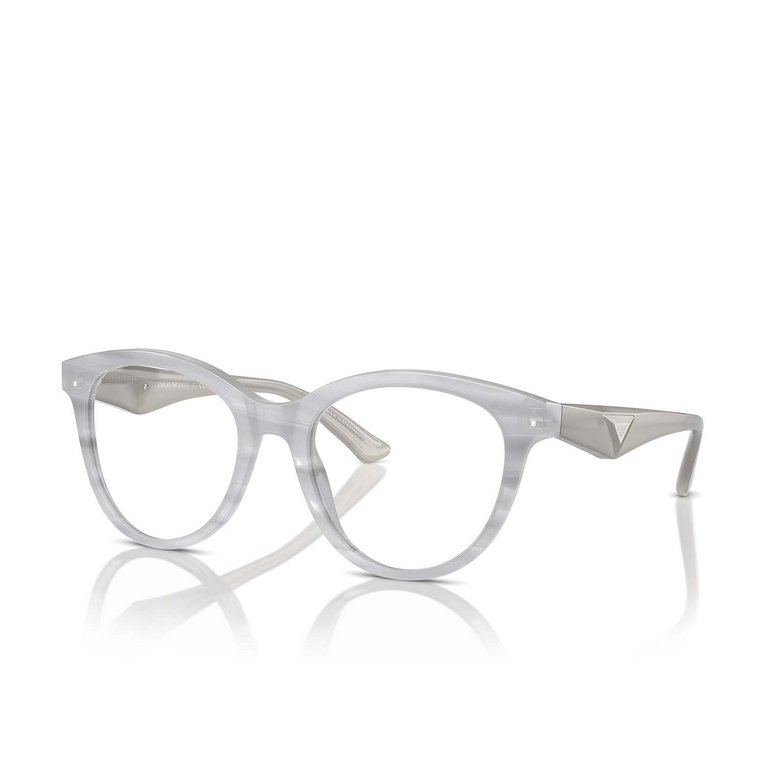 Emporio Armani EA3236 Eyeglasses 6114 shiny striped grey - 2/3