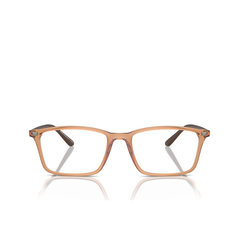 Occhiali da vista Emporio Armani EA3237 6110 shiny transparent brown - 1/3