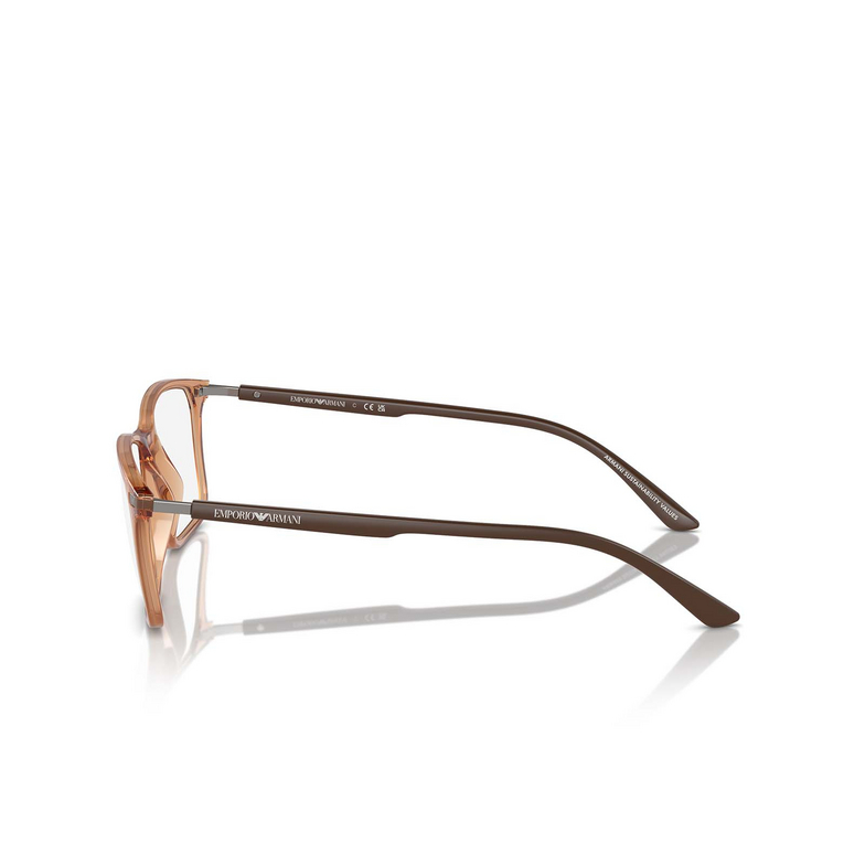 Gafas graduadas Emporio Armani EA3237 6110 shiny transparent brown - 3/3