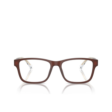 Emporio Armani EA3239 Eyeglasses 6095 shiny opaline brown - front view