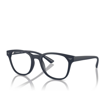 Emporio Armani EA3240U Eyeglasses 5088 matte blue - three-quarters view