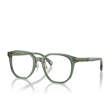 Emporio Armani EA3241D Eyeglasses 5362 shiny transparent green - three-quarters view