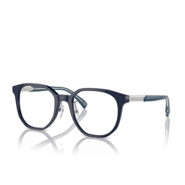 Emporio Armani EA3241D Eyeglasses 6039 shiny blue - three-quarters view