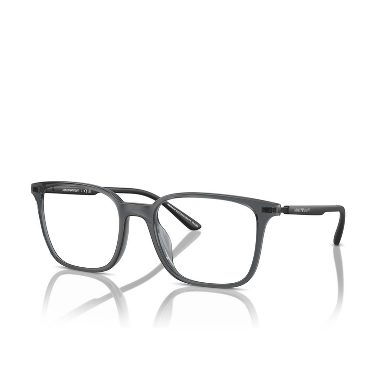 Lunettes de vue Emporio Armani EA3242U 6106 shiny transparent black - 2/3