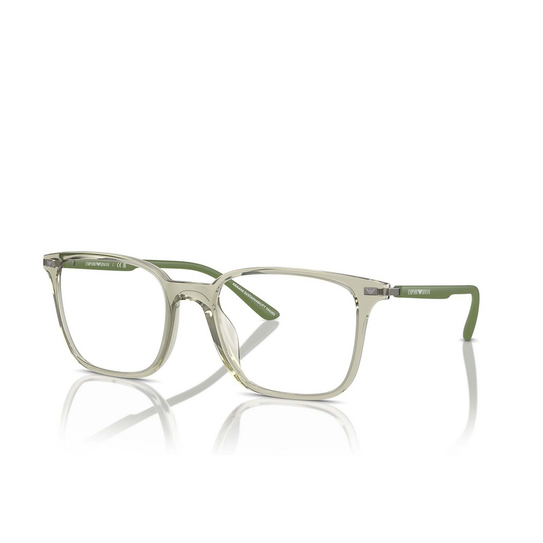 Gafas graduadas Emporio Armani EA3242U 6107 shiny transparent green - 2/3