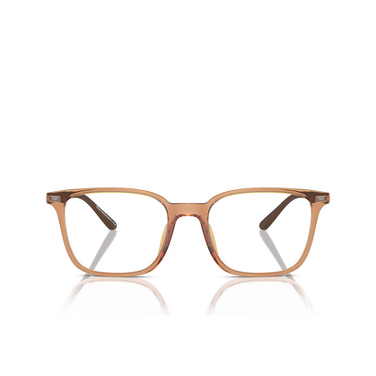Emporio Armani EA3242U Eyeglasses 6110 shiny transparent brown - front view