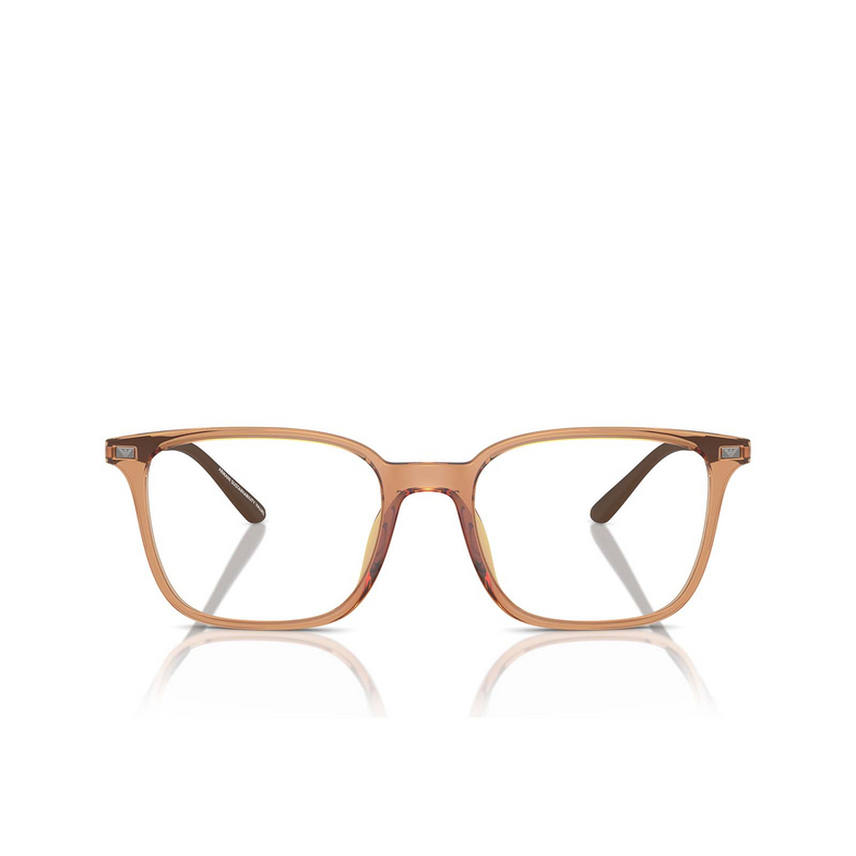 Lunettes de vue Emporio Armani EA3242U 6110 shiny transparent brown - 1/3