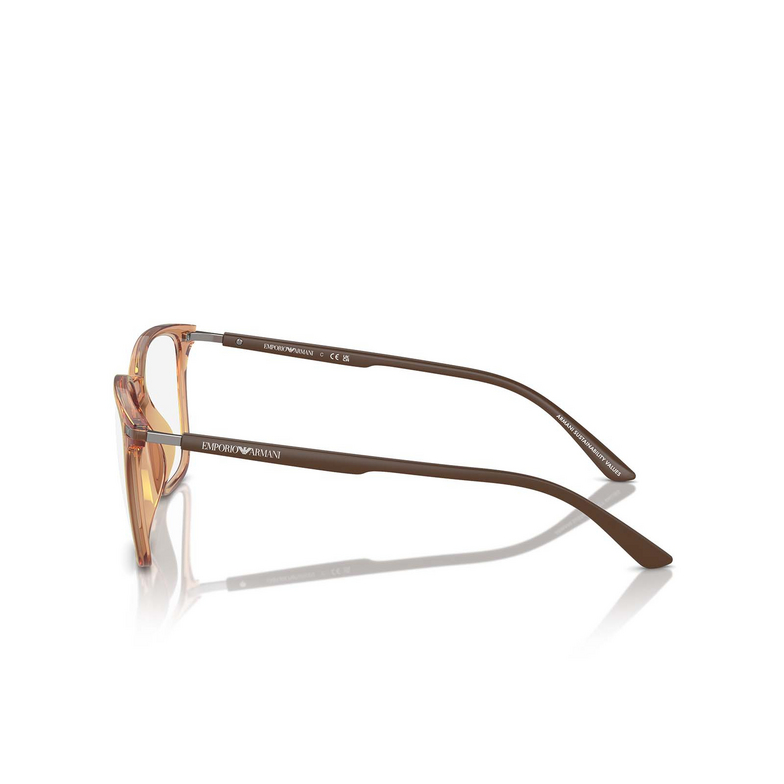 Gafas graduadas Emporio Armani EA3242U 6110 shiny transparent brown - 3/3