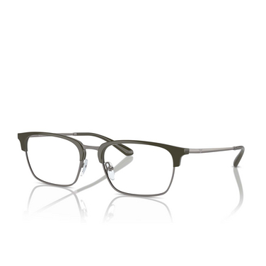 Emporio Armani EA3243 Eyeglasses 3003 shiny green / matte gunmetal - three-quarters view