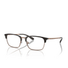 Emporio Armani EA3243 Eyeglasses 3201 shiny brown / matte pink gold - product thumbnail 2/3