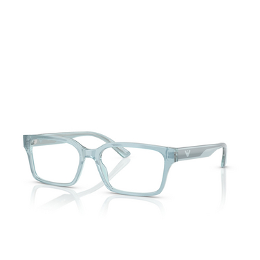 Emporio Armani EA3244 Korrektionsbrillen 6178 iridescent light blue - Dreiviertelansicht