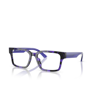 Emporio Armani EA3245U Eyeglasses 6183 havana violet - three-quarters view