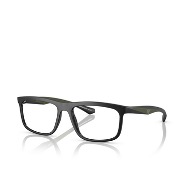 Gafas graduadas Emporio Armani EA3246 5001 matte black - Vista tres cuartos