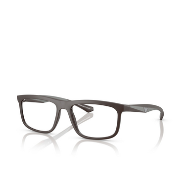 Emporio Armani EA3246 Korrektionsbrillen 6186 matte brown - Dreiviertelansicht