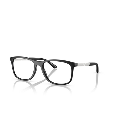 Gafas graduadas Emporio Armani EA3247 5001 matte black - Vista tres cuartos