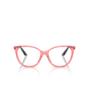 Gafas graduadas Emporio Armani EA3249U 6198 shiny transparent red - Miniatura del producto 1/3