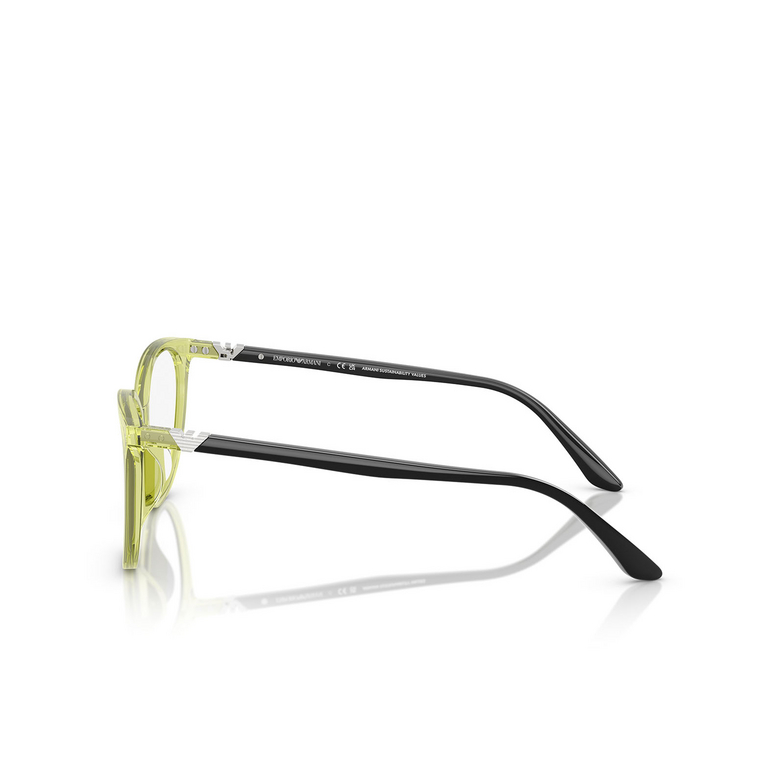 Lunettes de vue Emporio Armani EA3249U 6199 shiny transparent green - 3/3