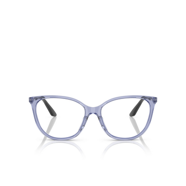 Emporio Armani EA3249U Eyeglasses 6200 shiny transparent blue - front view