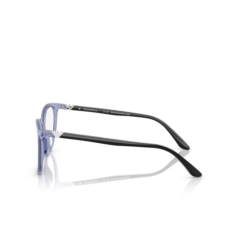 Lunettes de vue Emporio Armani EA3249U 6200 shiny transparent blue - 3/3