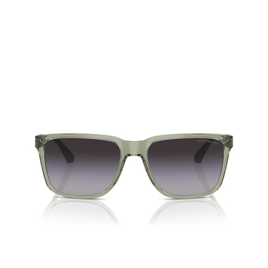 Emporio Armani EA4047 Sunglasses 53628G shiny transparent green - front view