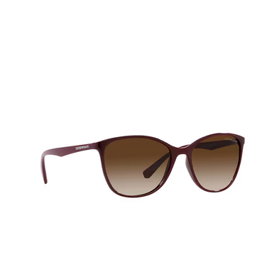 Emporio Armani EA4073 Sunglasses 557613 shiny bordeaux - three-quarters view
