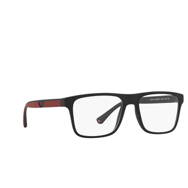 Emporio Armani EA4115 Korrektionsbrillen 50421W matte black - Dreiviertelansicht