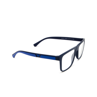 Emporio Armani EA4115 Eyeglasses 57591W matte dark blue - three-quarters view