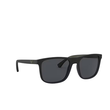 Emporio Armani EA4129 Sunglasses 504287 matte black - three-quarters view