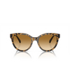 Lunettes de soleil Emporio Armani EA4140 60593B havana yellow - Vignette du produit 1/3