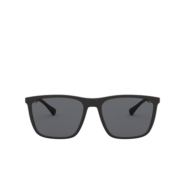 Emporio Armani EA4150 Sunglasses 506387 rubber black - front view