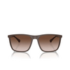 Lunettes de soleil Emporio Armani EA4150 534213 matte brown - Vignette du produit 1/3