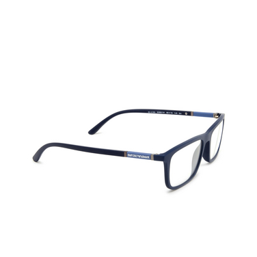 Emporio Armani EA4160 Sunglasses 50881W matte blue - three-quarters view