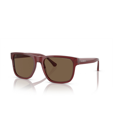 Emporio Armani EA4163 Sunglasses 507573 transparent bordeaux - three-quarters view
