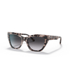 Lunettes de soleil Emporio Armani EA4176 54108G shiny pink havana - Vignette du produit 2/3