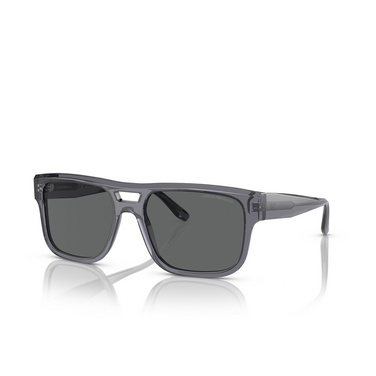 Emporio Armani EA4197 Sunglasses 502987 transparent grey - three-quarters view