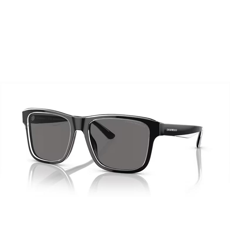 Gafas de sol Emporio Armani EA4208 605187 shiny black / top crystal - 2/3