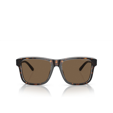 Emporio Armani EA4208 Sunglasses 605273 shiny havana / top crystal - front view