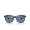 Emporio Armani EA4208 Sunglasses 605480 shiny blue / top smoke - product thumbnail 1/3