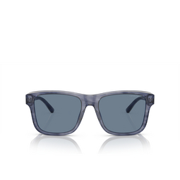 Occhiali da sole Emporio Armani EA4208 605480 shiny blue / top smoke