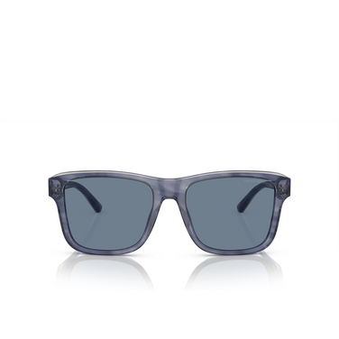 Emporio Armani EA4208 Sunglasses 605480 shiny blue / top smoke - front view