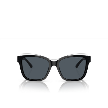 Emporio Armani EA4209 Sunglasses 605187 shiny black / top crystal - front view