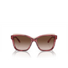 Emporio Armani EA4209 Sunglasses 605713 shiny bordeaux / top light brown - product thumbnail 1/3