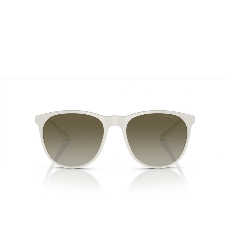 Occhiali da sole Emporio Armani EA4210 53448E matte white - 1/3