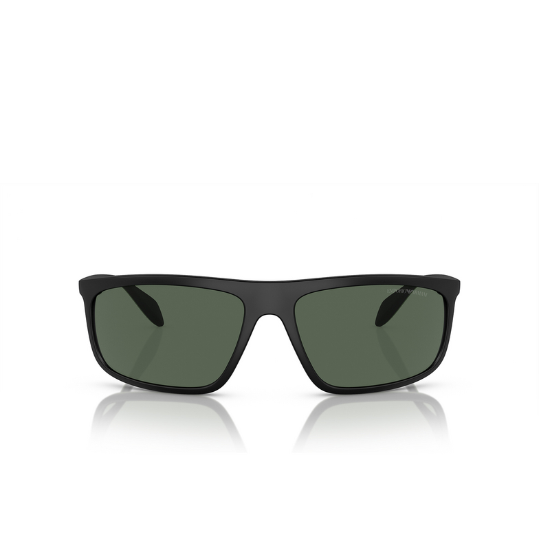 Emporio Armani EA4212U Sunglasses 500171 matte black / rubber green - 1/3